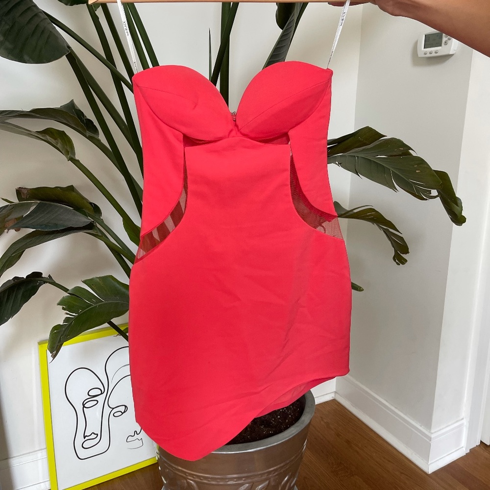 Red Strapless Dress, Designer | bobi